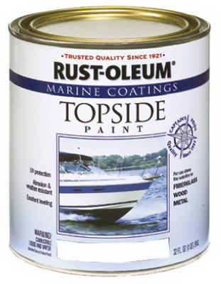 Rust-Oleum® 206999 Marine Coatings Topside Paint, 1 Qt, Gloss White
