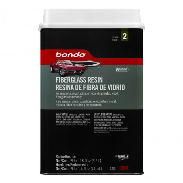Bondo 404 Fiberglass Resin with Hardener, 1 Gallon