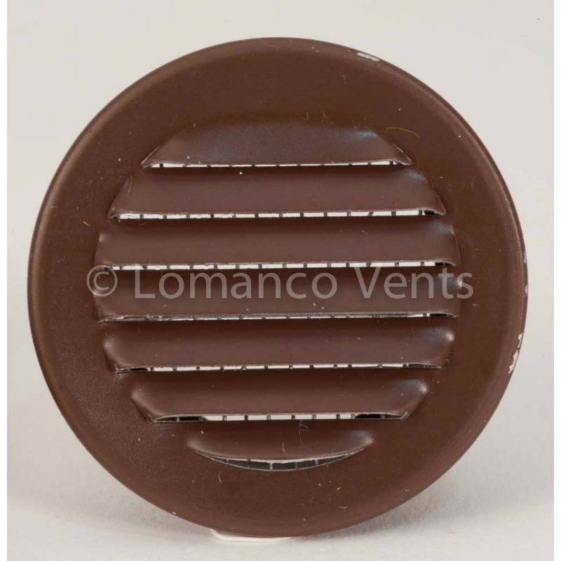 Lomanco® CV1BRB CV-Series Aluminum Undereave Circle Vent, Brown, 1", 6 Pack