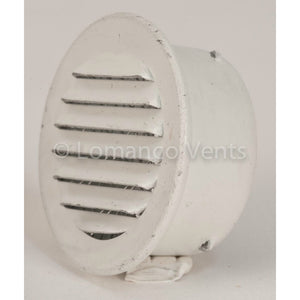 Lomanco® CV1BW CV-Series Aluminum Undereave Circle Vent, White, 1", 6 Pack