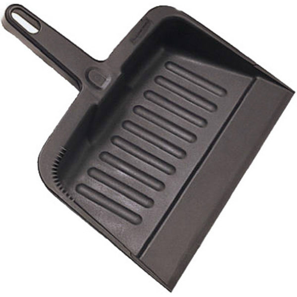 Rubbermaid® Commercial 2006-28-CHAR Heavy-Duty Plastic Dust Pan, Charcoal