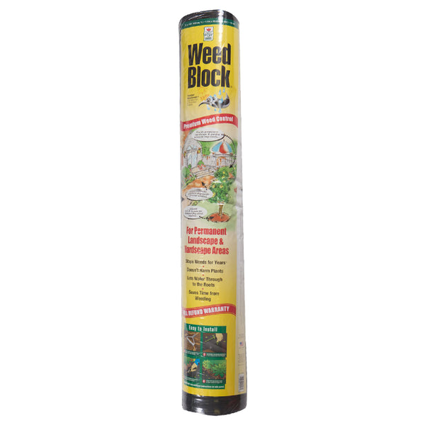 WeedBlock 1081 Original Landscape Fabric, Black, 4' x 50'
