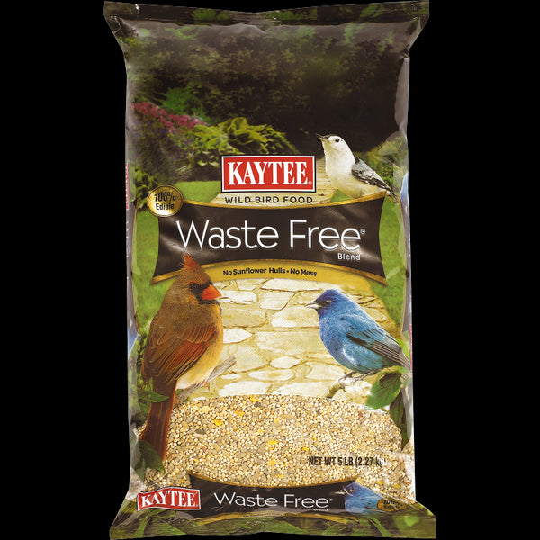 Kaytee 100033770 Waste Free® Wild Bird Food, 5 Lb