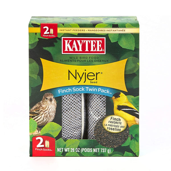 Kaytee 100061954 Finch Sock Wild Bird Instant Feeder, Nyjer Seed, 26 Oz