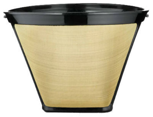 Medelco GF214CB 4-Cone Permanent Golden Coffee Filter, 8-12 Cup
