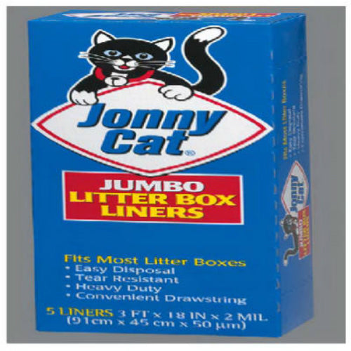 Jonny Cat® C00154 Heavy Duty Litter Lox Liner, 5 Count