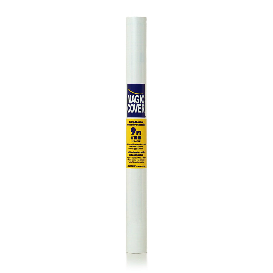 Magic Cover® 03-603-12 Adhesive Liner, 18" x 9', White