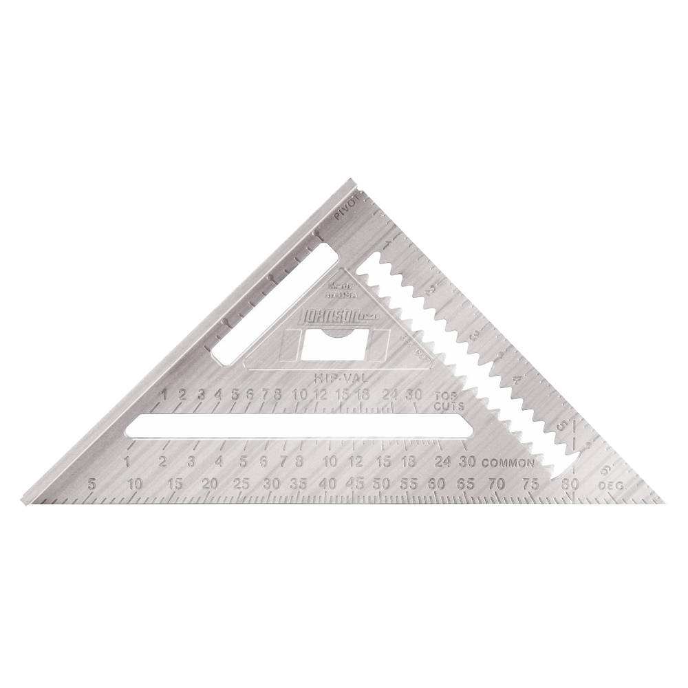 Johnson Level RAS-1 Johnny Square Aluminum Rafter Angle Square, 7"