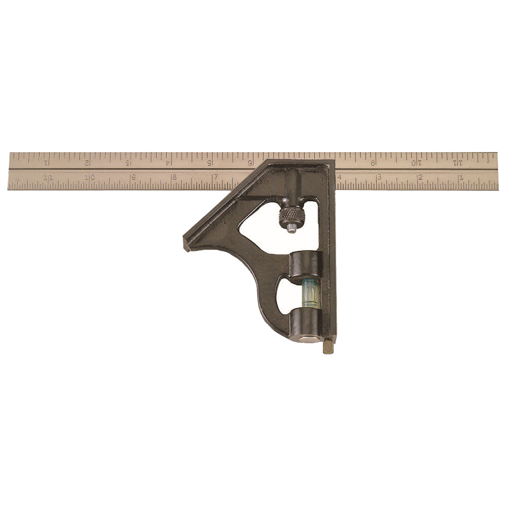 Johnson Level 400 Professional Cast Iron Combination Square, 12"
