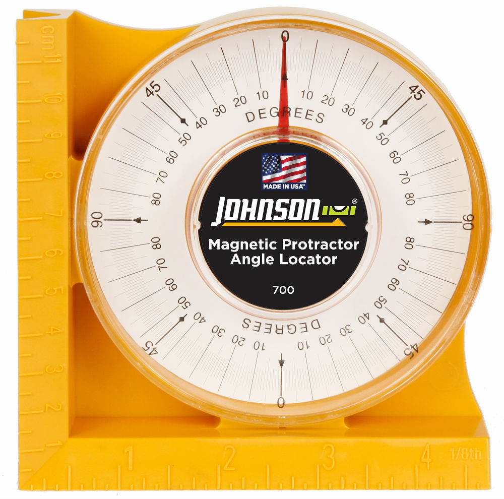 Johnson Level 700 Professional Magnetic Protractor Angle Locator