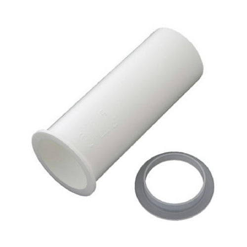 Master Plumber 504-308 Flanged Kitchen Drain Tailpiece, 1-1/2" x 4", White