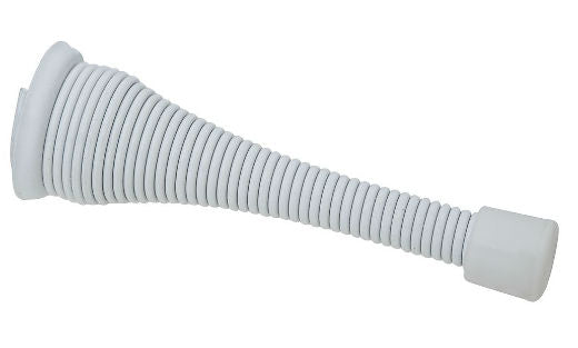 National Hardware® N265-256 Large Spring Door Stop, 3", White, 2-Pack