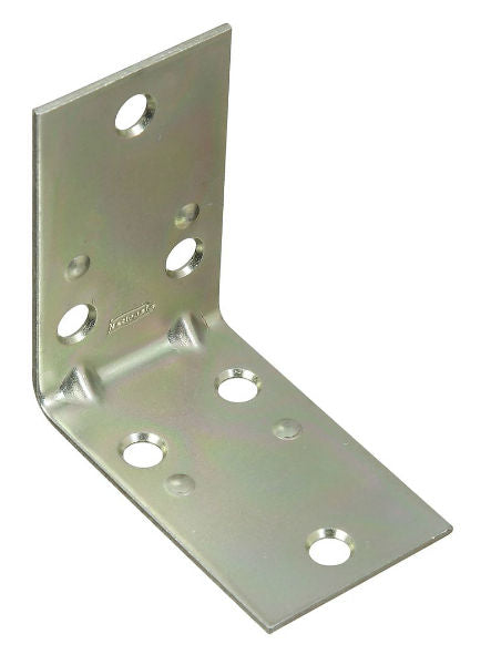 National Hardware® N285-569 Double Wide Corner Brace, 2.5" x 1.5", Zinc, 2-Pack