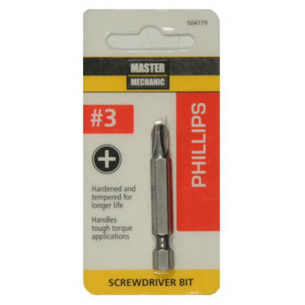 Master Mechanic 504779 Phillips Screwdriver Bit, #3