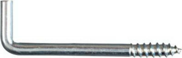 National Hardware® N120-287 Square Bend Hooks, 3-1/16", Zinc, 2-Pack