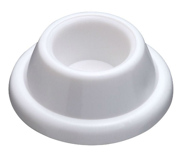National Hardware® N215-897 Wall Door Stop, White, 2-Pack