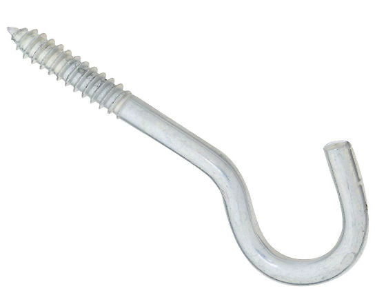 National Hardware® N220-871 Screw Hook, 5/16" x 4-1/2", Zinc Plated