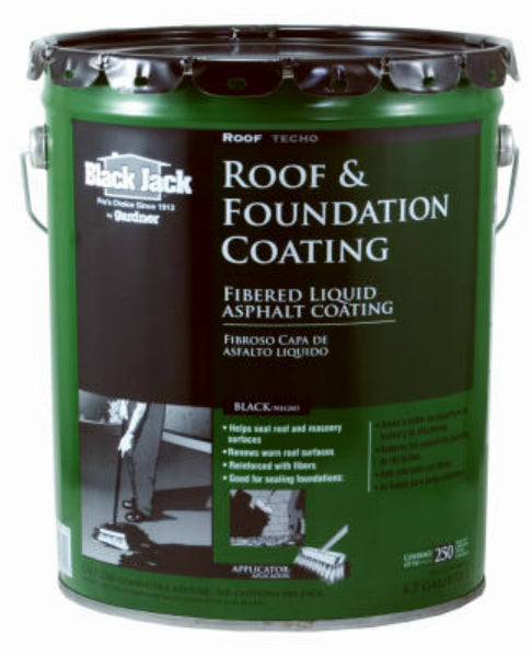 Black Jack® 6125-9-30 Fibered Roof & Foundation Coating, 4.75 Gallon