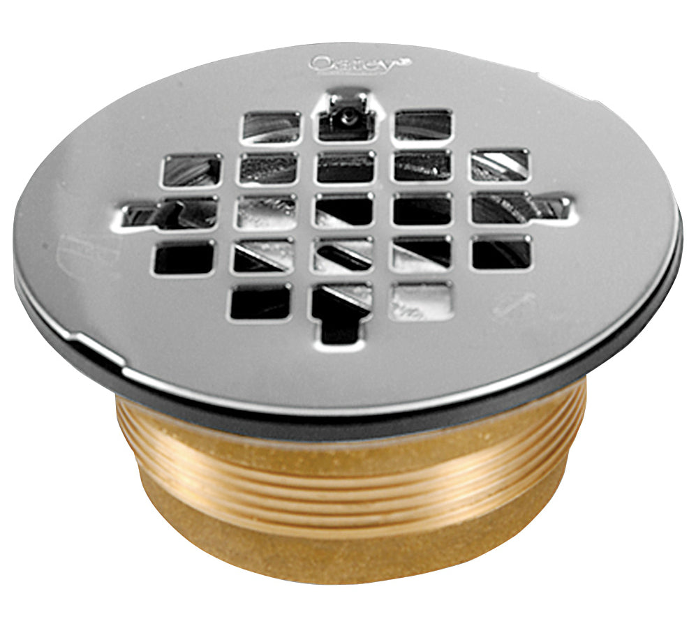 Oatey® 42150 Brass No-Calk Shower Drain/Stainless Steel Strainer Cover,140 Series