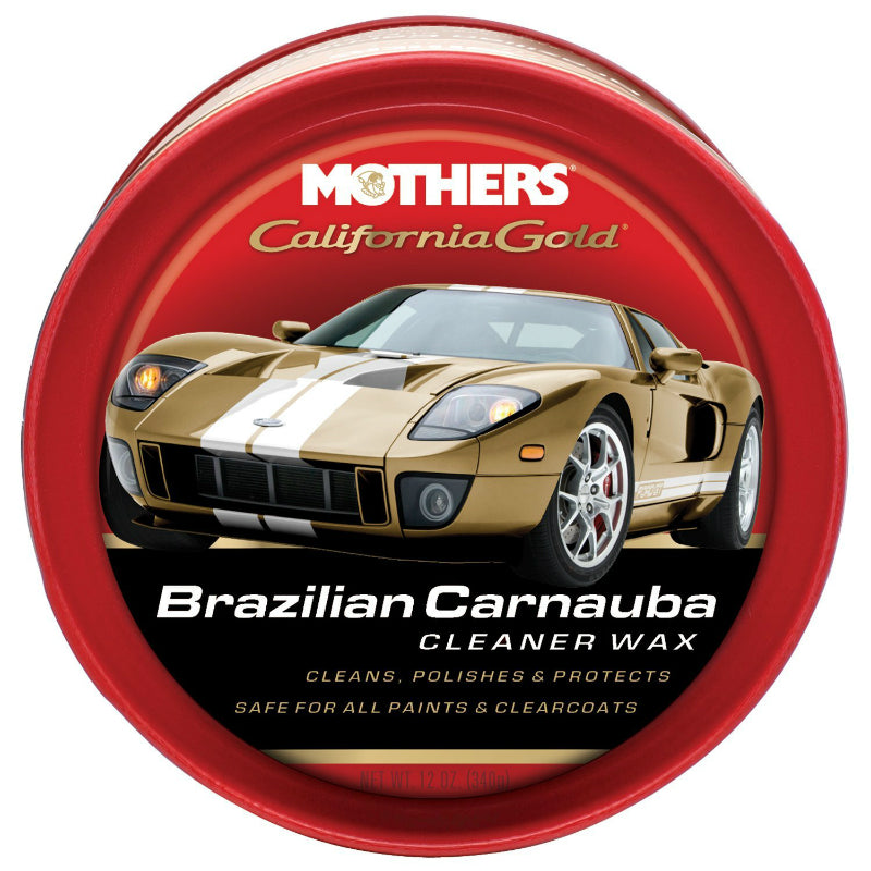 Mothers® 05500 California Gold® Brazilian Carnauba Cleaner Paste Wax, 12 Oz