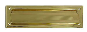 National Hardware® N197-905 Mail Slot, 2" x 11", Polished Solid Brass