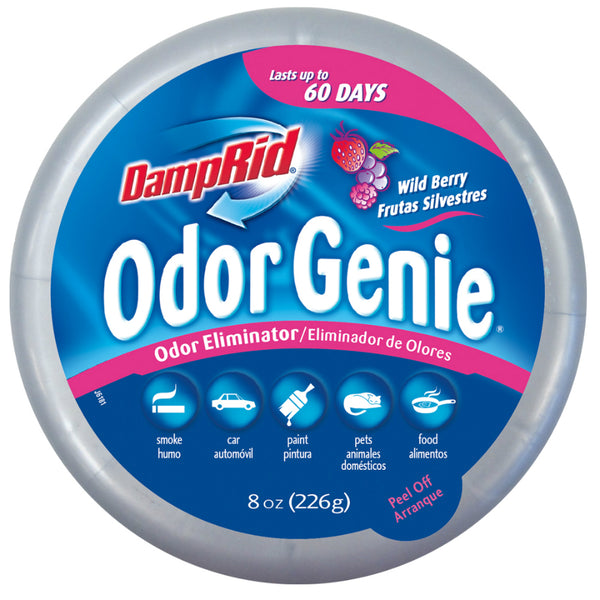 Damp Rid® FG69H Genie™ Odor Eliminator, Wild Berry Scent, 8 Oz