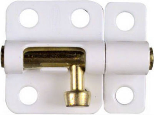 National Hardware® N248-492 Window Bolt with Screws, 2", White