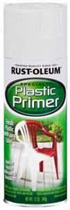 Rust-Oleum® 209460 Specialty Plastic Primer Aerosol Spray, 12 Oz, White
