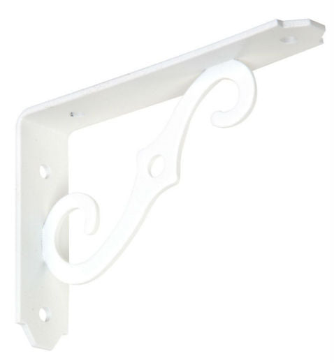 National Hardware® N229-385 Ornamental Bracket, 5" x 3.5", Antique White
