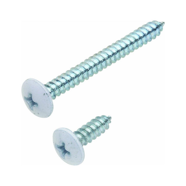 National Hardware® N206-128 Ornamental Bracket Screw, Antique White, 8-Pack