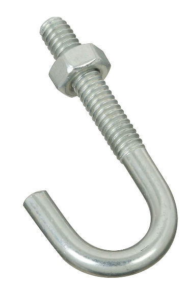 National Hardware® N232-884 Steel J-Bolt, 1/4" x 2-5/16", Zinc Plated