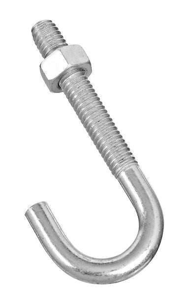 National Hardware N232-918 Steel J-Bolt, 3", Zinc Plated