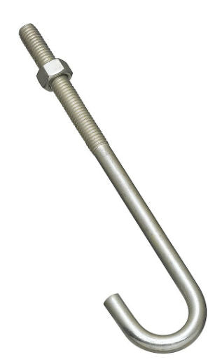 National Hardware® N232-967 Steel J-Bolt, 3/8" x 7", Zinc Plated