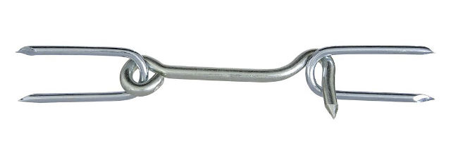 National Hardware® N122-168 Heavy Gate Hook & Staple, 4", Zinc Plated