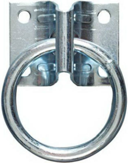 National Hardware® N220-616 Hitching Ring with Plate, 1-3/4" x 2-1/4", Zinc Plated