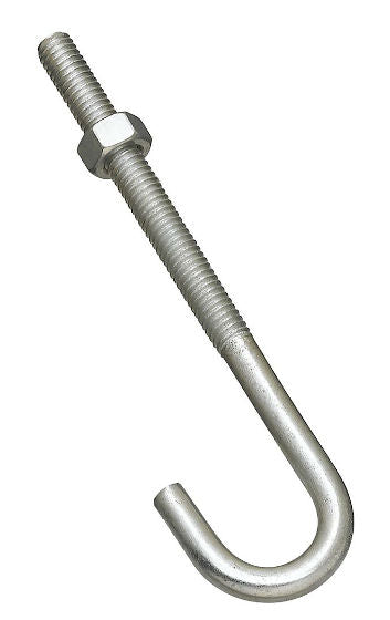 National Hardware® N232-926 Steel J-Bolt, 5/16" x 5", Zinc Plated