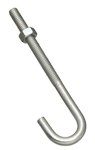 National Hardware® N232-926 Steel J-Bolt, 5/16" x 5", Zinc Plated