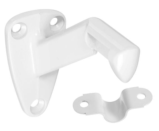 National Hardware® N248-351 Handrail Bracket with Screws, White