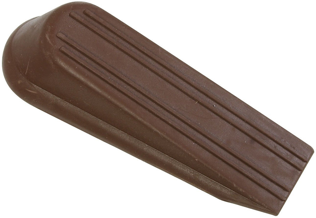 National Hardware N225-987 Rubber Wedge Door Stop, 4", Brown, 2-Pack