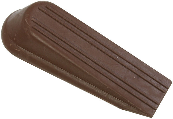 National Hardware N225-987 Rubber Wedge Door Stop, 4", Brown, 2-Pack