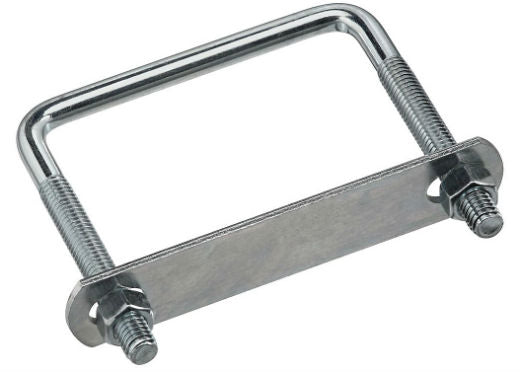 National Hardware® N244-996 Square U-Bolt, 3/8" x 3-5/8" x 4", Zinc Plated