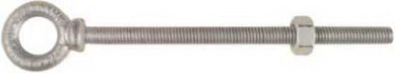 National Hardware® N245-142 Forged Eye Bolt, 3/8" x 6", Galvanized