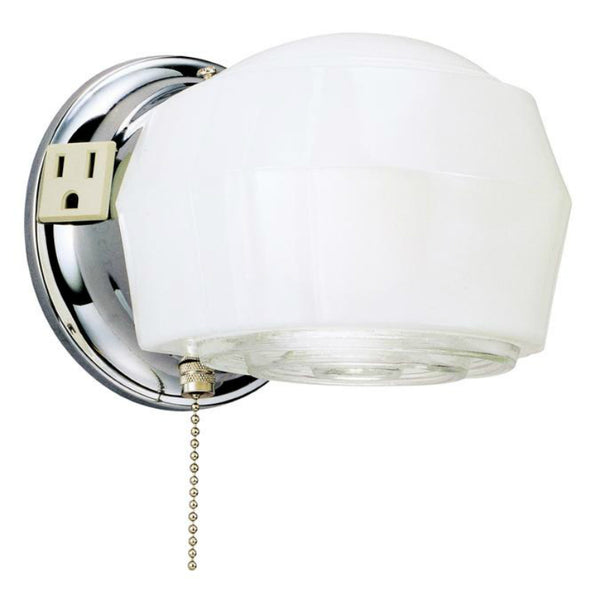 Westinghouse 66402 One-Light Interior Wall Fixture, Chrome Finish