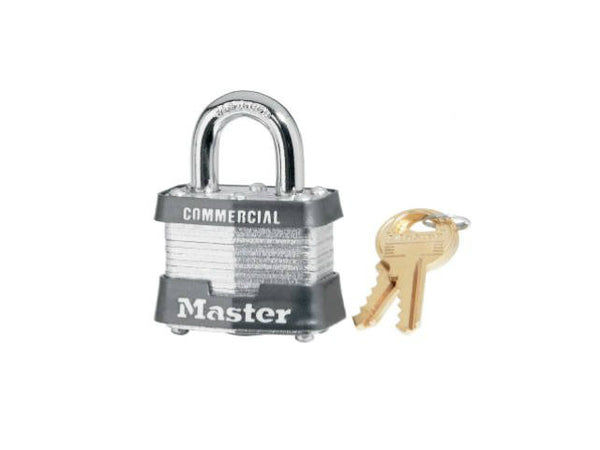 Master Lock 3KA-3217 Laminated Steel Padlock, 1-1/2", Keyed Alike #3217