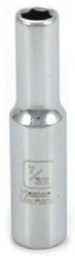 Master Mechanic 518446 Deep Socket, 1/4" Drive, 7/32", Chrome Vanadium Steel