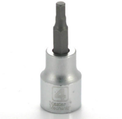 Master Mechanic 518483 Hex Bit Socket, 3/8" Drive, 4MM