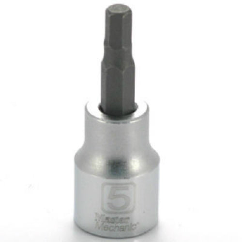 Master Mechanic 518495 Hex Bit Socket, 3/8" Drive, 5MM