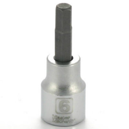 Master Mechanic 518533 Hex Bit Socket, 3/8" Drive, 6MM