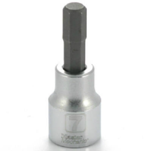 Master Mechanic 518574 Hex Bit Socket, 3/8" Drive, 7MM