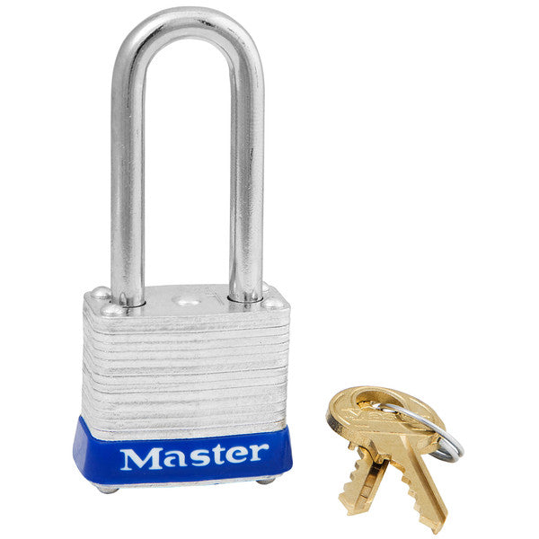 MasterLock 7KALF-P812 Laminated Steel Pin Tumbler Padlock, 1.5" Shackle, K-Alike